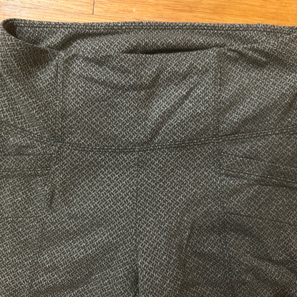 Green Herringbone Leggings
